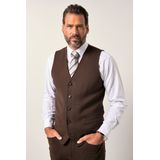 JP1880 Vest donkerbruin, Effen