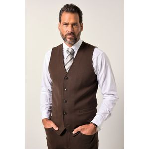 JP1880 Vest donkerbruin, Effen