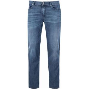 Alberto Pipe Jeans donkerblauw, Effen