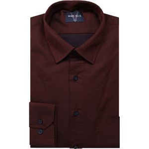 Marvelis Casual Overhemd rood, Stippen