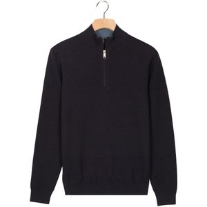 Baileys Half-Zip Sweater marine, Effen