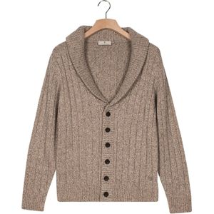 Thomas Maine Cardigan beige, Effen