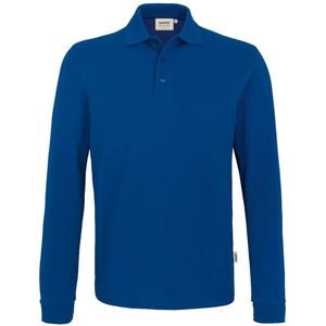 HAKRO 815 Comfort Fit Poloshirt lange mouw donkerblauw, Effen