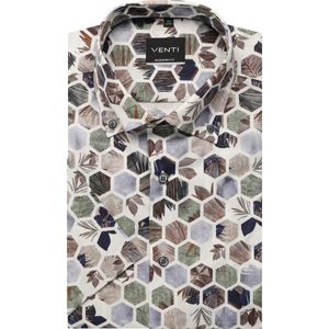 Venti Overhemd Korte mouw blauw