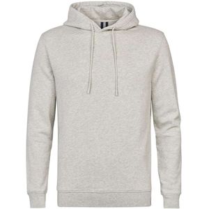 Profuomo Slim Fit Hooded Sweatshirt grijs, Melange