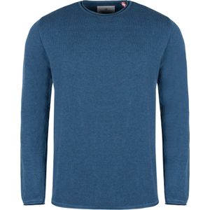 Kronstadt Pep Sweatshirt ronde hals blauw, Effen