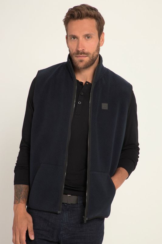 JP1880 Vest donkerblauw, Effen