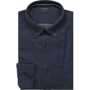 OLYMP - Overhemd - Marine - Lange Mouwen - Regular Fit