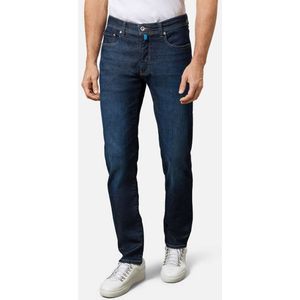 Pierre Cardin Lyon Tapered Fit Jeans donkerblauw, Effen