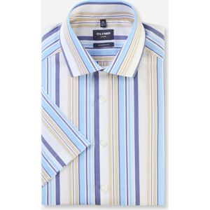 OLYMP Luxor Overhemd Korte mouw blauw