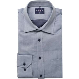 Marvelis Casual Modern Fit Overhemd blauw, Fijne strepen
