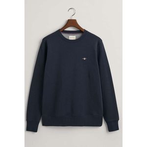 GANT Shield Sweatshirt ronde hals Marine, Effen