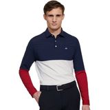 Meyer Polo shirt Korte mouw donkerblauw