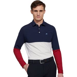Meyer Polo shirt Korte mouw donkerblauw
