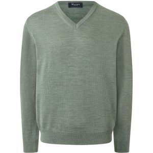 MAERZ Superwash Trui V-hals , Effen
