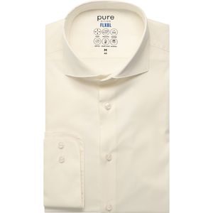 Pure FLXBL Overhemd beige, Effen