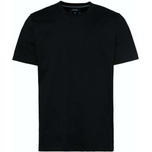 Pierre Cardin Modern Fit T-Shirt ronde hals zwart, Effen