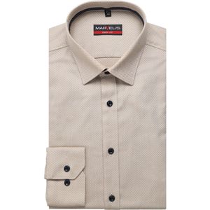 Marvelis Overhemd bruin, Faux-uni