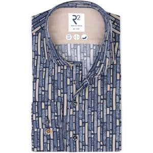 R2 Amsterdam Overhemd Marine, Motief
