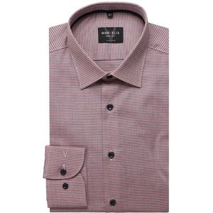 Marvelis - Overhemd - Rozenhout - Lange Mouw - 100% Katoen - Modern Kent Kraag