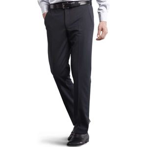 Meyer Regular Fit Linnen broek marine, Effen