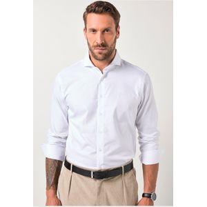 JP1880 Overhemd wit, Effen