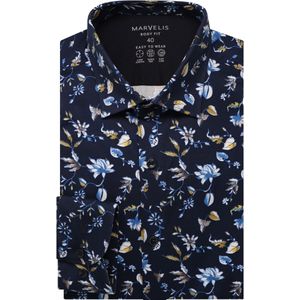 Marvelis Performance Jersey shirt marine, Bedrukt