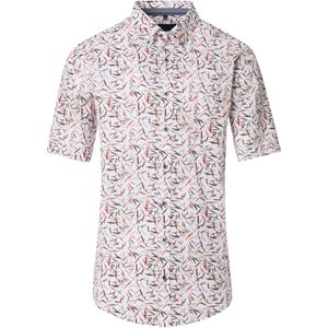 Casa Moda Overhemd Korte mouw rood