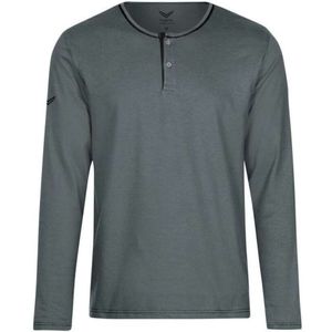 TRIGEMA Longsleeve olijf, Effen