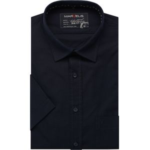 Marvelis Casual Overhemd Korte mouw marine