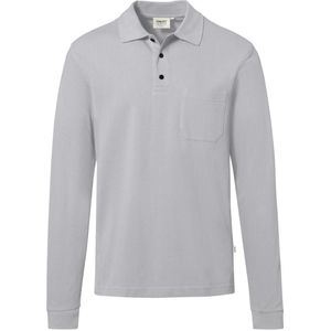 HAKRO Poloshirt lange mouw titan, Effen