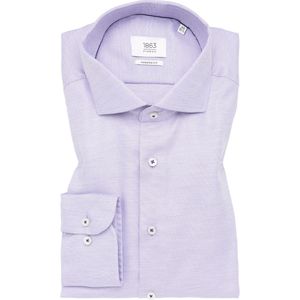 ETERNA 1863 Overhemd paars, Gestructureerd
