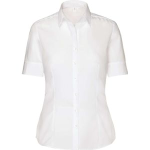 Seidensticker Regular Fit Dames Overhemd wit, Effen
