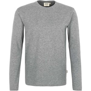 HAKRO 278 Longsleeve grijs, Effen