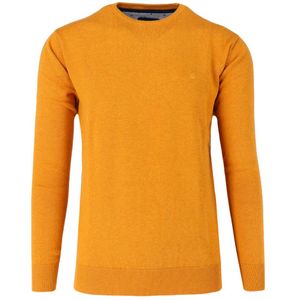 Redmond Casual Trui ronde hals oranje, Effen