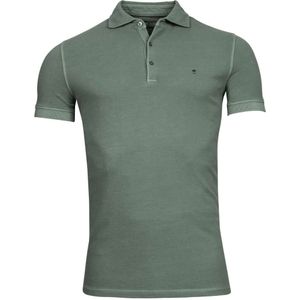 Thomas Maine Tailored Fit Polo shirt Korte mouw donkergroen