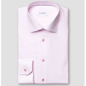 Eton - Overhemd - Effen Roze - Katoen - Slim Fit