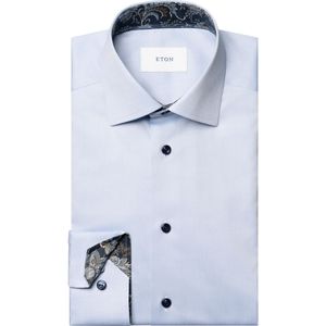 ETON Overhemd blauw, Effen