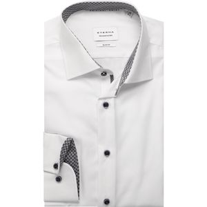 Eterna - Overhemd - Wit - Slim Fit - NON IRON - Lange Mouwen
