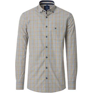 Redmond Overhemd geel/blauw, Ruit