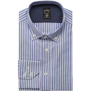 van Laack Meisterwerk Tailor Fit Overhemd blauw/wit, Gestreept