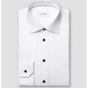 Eton - Overhemd - Wit - Twill - Slim Fit
