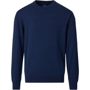 Redmond Casual Trui ronde hals marine, Effen