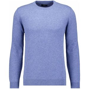 RAGMAN Gebreide trui ronde halsblauw, Effen