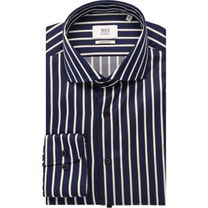 ETERNA 1863 Overhemd marine, Gestreept