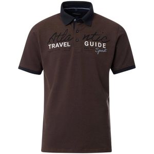Casa Moda Polo shirt Korte mouw bruin