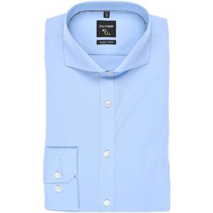OLYMP No. Six Super Slim Overhemd lichtblauw, Effen