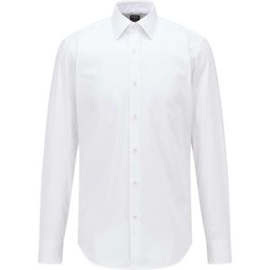 BOSS Regular Fit Overhemd wit, Effen