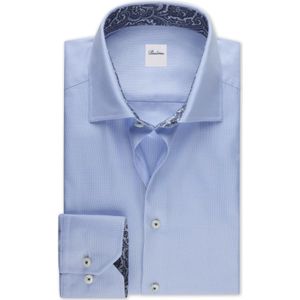 Stenströms - Overhemd - Lichtblauw - Lange Mouw - 100% Dubbelzijdig Katoen