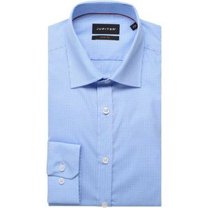 Jupiter Overhemd lichtblauw, Ruit